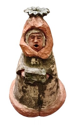 Studio Pottery Whimsical Eskimo Incense Burner Signed Bowman 7 