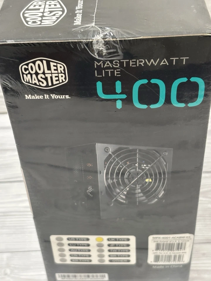 CoolerMaster MasterWatt Lite 400/ 80 plus Power Supply 230V Brand New & Sealed - Image 4 of 4