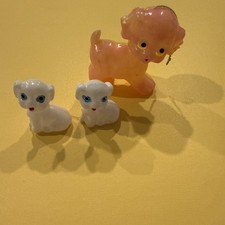 Vintage Hollow Plastic Puppies