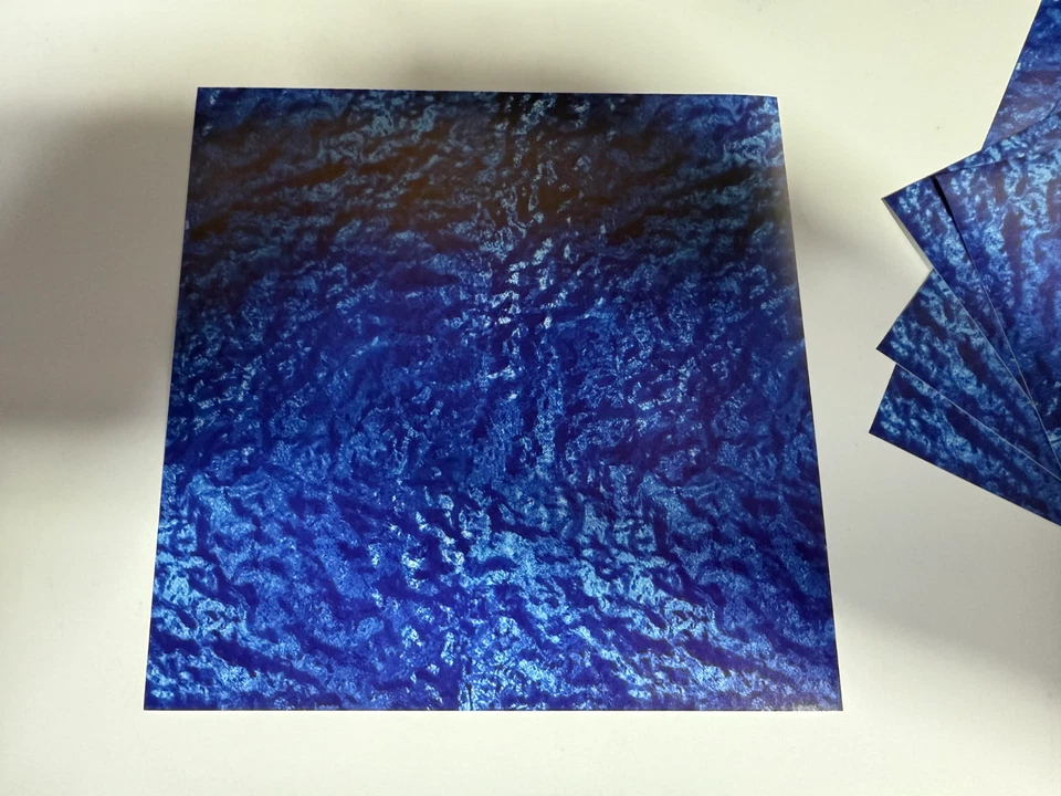 HO Scale Water Model Train Scenery Sheets –5 Seamless 8.5x11 Dark Blue - Image 4 of 4