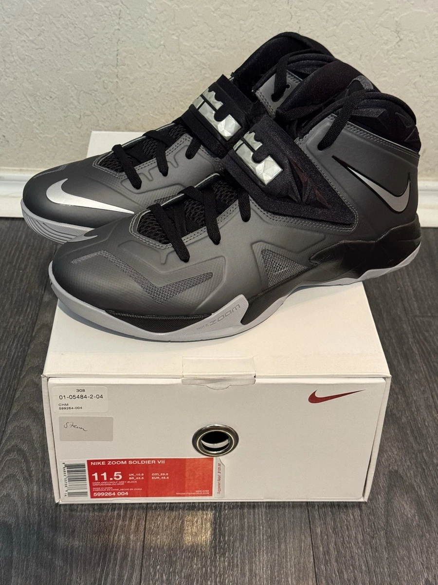 Nike Lebron Soldier 14 Mens Basketball Shoes Gray & Silver Size 11.5 Nike Lebron XIV 14 Grey Reflect Silver White Size 10  main image 4
