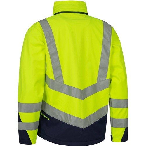 Warnschutz Softshelljacke Warnschutzjacke gelb orange Arbeitsjacke Safetytex - Bild 13 von 17