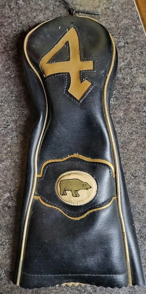 Escasas cubiertas de cabeza de palo vintage Jack Nicklaus Golden Bear 3 1 3 4 finales de 1960 Foto 4 de 4