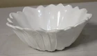 Vintage 7" White Milk Glass Flower Petal Bowl
