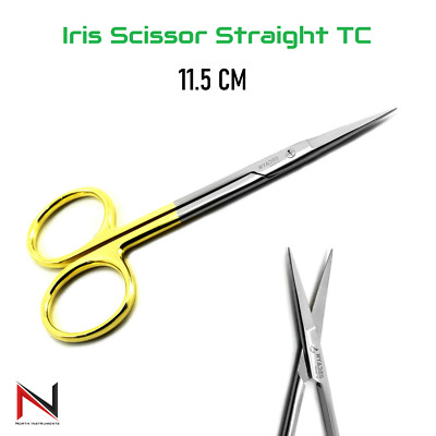 Iris Scissor Straight Tungsten Carbide Tip Supercut Dental Oral Surgery Shears