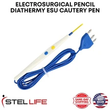 Diathermy ESU Cautery Pencil  Electrosurgical Pencil with Blade Finger Switch 