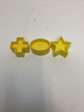 VTG Tupperware Tupper Toy Shape O Ball Sorter Yellow Replacement Lot 8 9 10