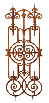 AUBAHO Rejilla jardín valla escaleras balcón barandilla hierro estilo antiguo ayuda de clasificación rejilla de clasificación