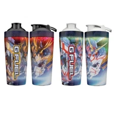 G Fuel Mobile Suit Gundam RX-0 Unicorn or Banshee Tall Metal Shaker Cup 24 oz.