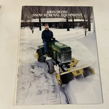1986 John Deere Snow Removal Equipment Tractor Greeley CO Sales Brochure