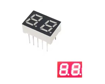 2 Display LED Rosso 7 Segmenti - Catodo Comune, Alta Luminosità - Foto 5