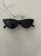 Cat Eye Sunglasses Women’s Black Dark Lens Glasses Cool Party Funny Sunglasses