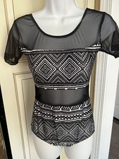 Just Dance Leotard Adult XS Ballet Dance Black