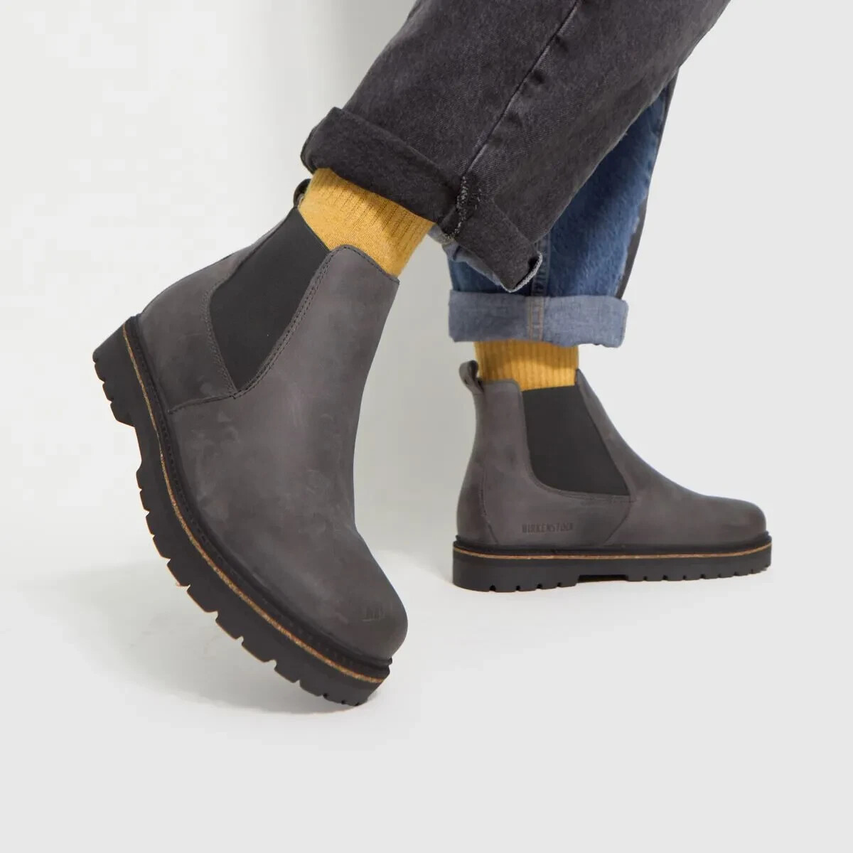 NWOT BIRKENSTOCK STALON II CHELSEA WOMEN'S BOOTS GRAPHITE GREY