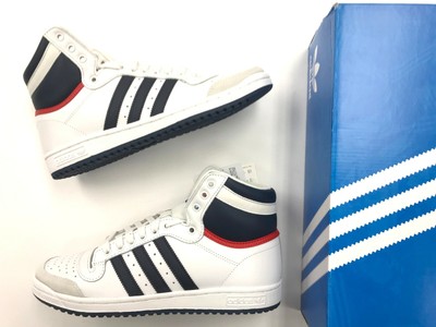 adidas top ten hi white navy red