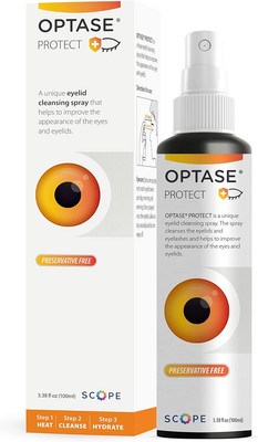 Optase Protect Eyelid Cleansing Spray - Hypochlorous Acid Spray for Daily Protec
