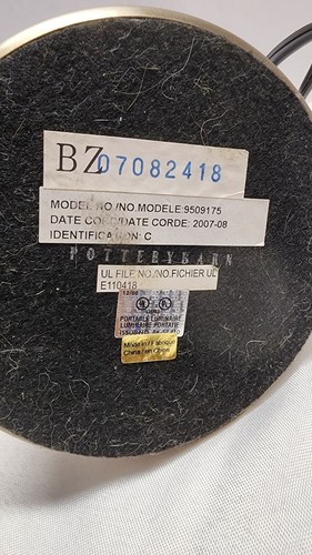 Pottery Barn 3 Way Adjustable Task Desk Lamp Silver Heavy Vintage - Picture 10 of 10