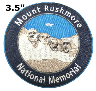 Mount Rushmore National Park Patch Iron-On Embroidered Applique Travel Badge