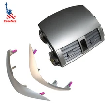 Center Dash A/C Outlet Air Vent Panel w/ Strip Trim For Toyota Corolla 2009-2013