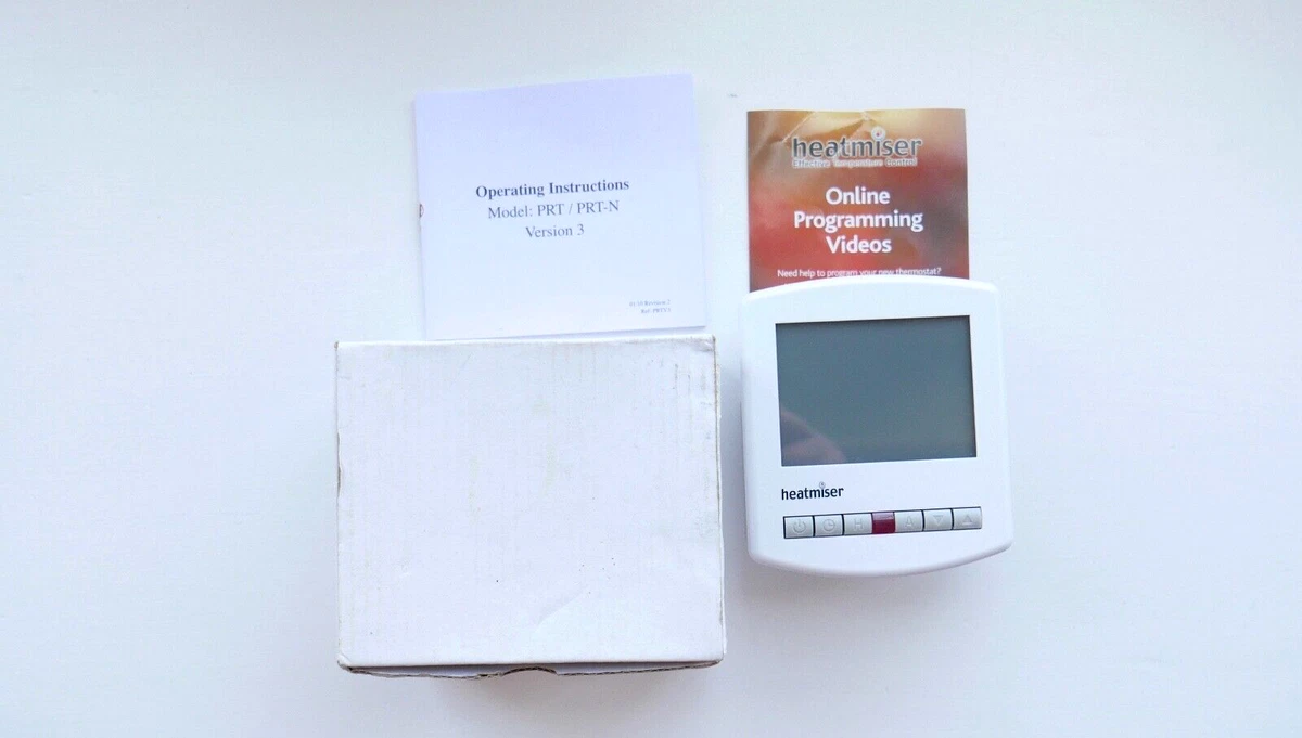 Heatmiser PRT-N v3 12V DC Programmable Thermostat Slimline Series | eBay