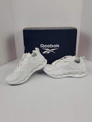 Reebok Unisex Zig Elusion Energy Cross Trainer Men’s Women’s All  White