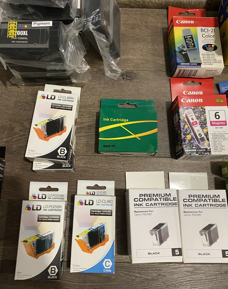 (49) Huge Mixed Lot Of Printer Ink Cartridges Various Brand, Color, and Model - Image 4 of 4