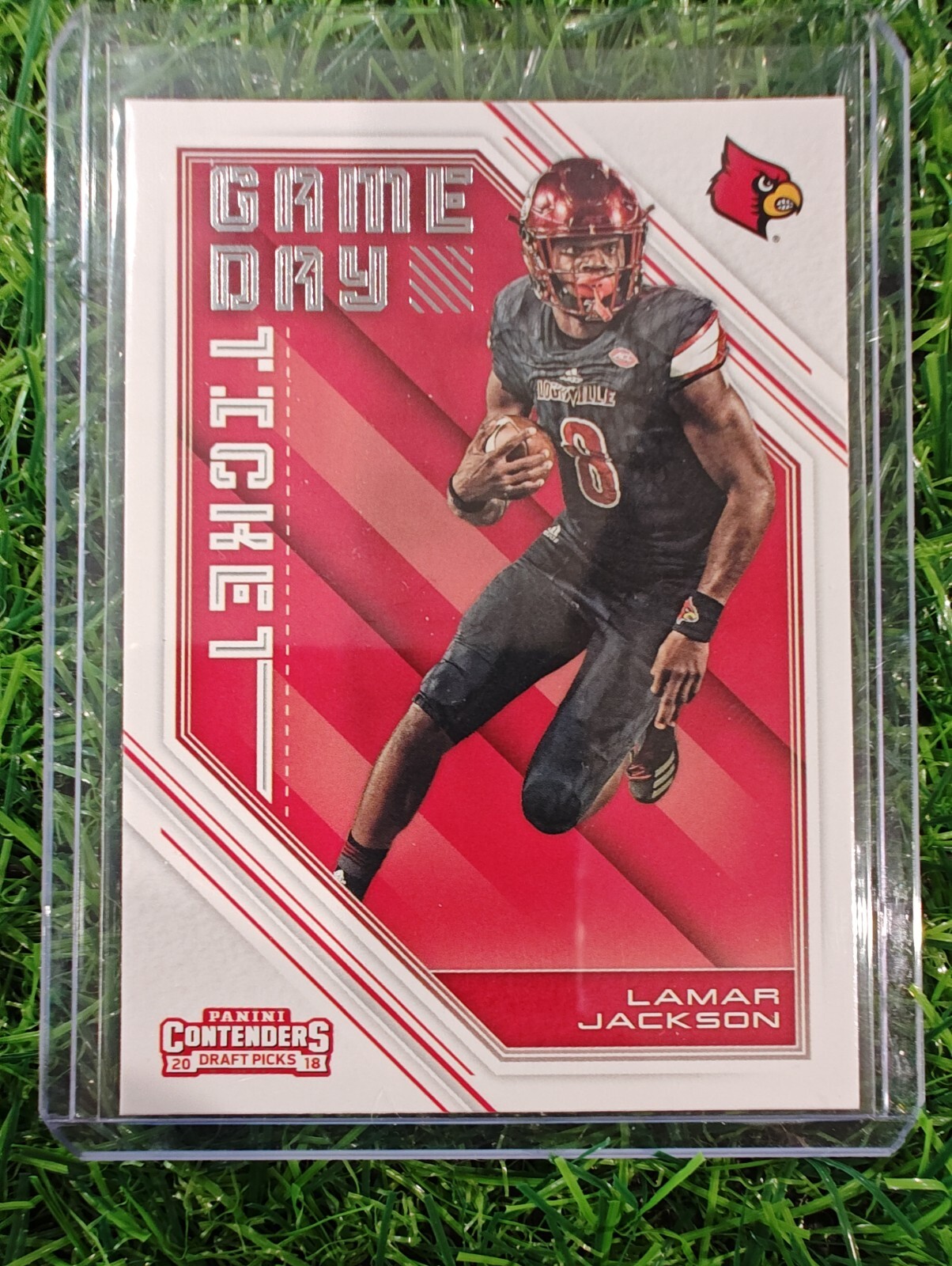 LAMAR JACKSON RC 2018 Panini Contenders Draft Picks Game Day Ticket #4 Ravens 🔥