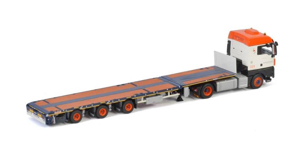 WSI - MAN TGX XLX EURO 6C 4x2 con piattaforma a 3 assi UNIVERSAL TRANSPORT - ... - Immagine 2 di 2