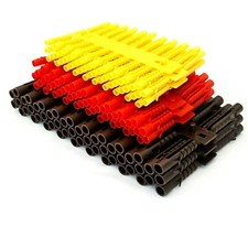 Heavy-Duty Nylon Wall Plugs 5mm, 6mm, 8mm Strong Screw Fixings Concrete Brick