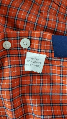 Long Sleeve Ralph Lauren Shirt Chaps Red Plaid Button Down Large - Picture 4 of 5