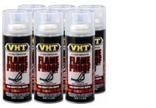 VHT High Temp Paint VHTSP115 (6-PACK); FlameProof 11oz Satin Clear