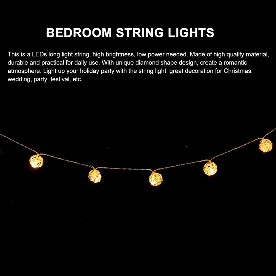 Disco Ball Fairy Lights Layout Lamps Post Hollow Small and Fresh Girl