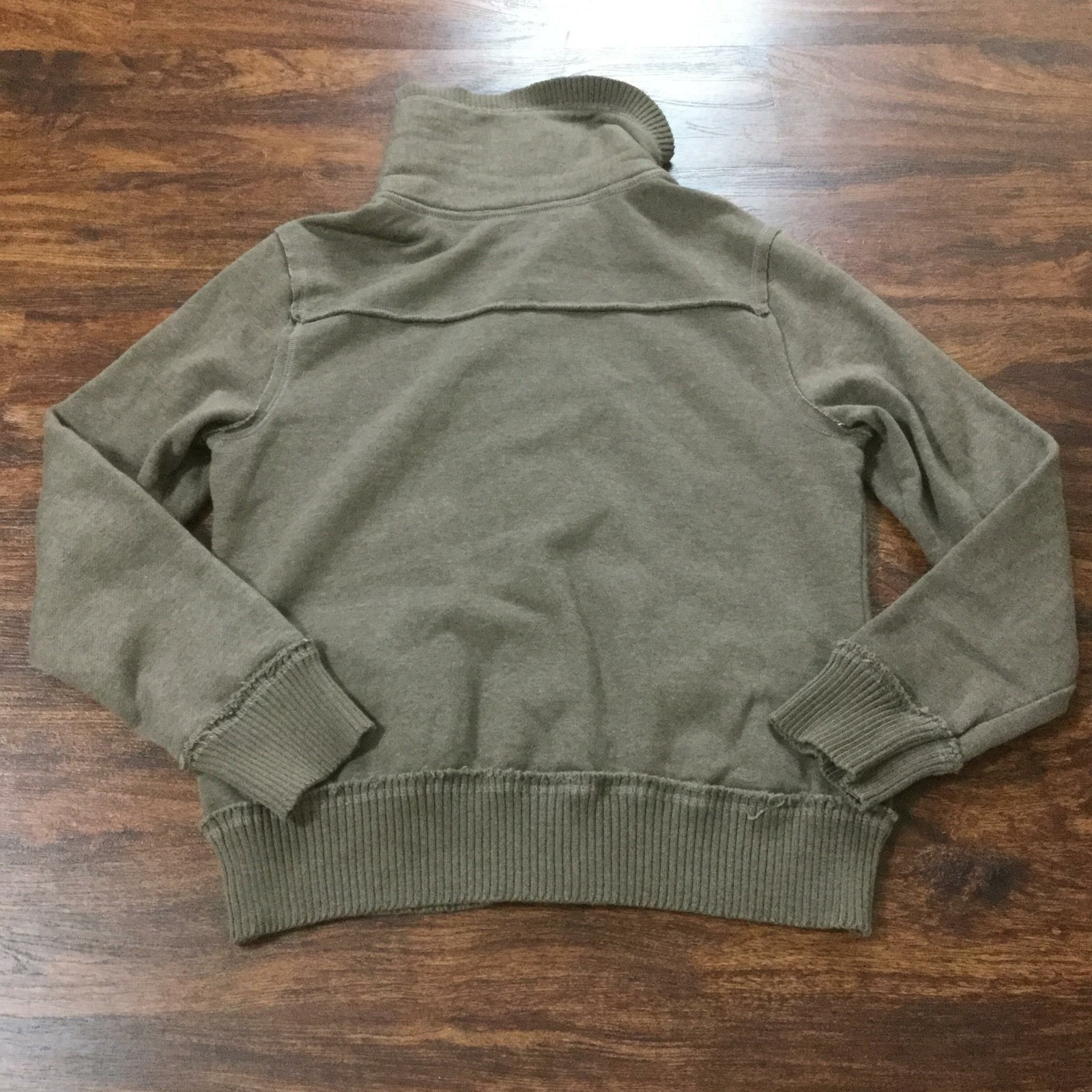 RELATIVITY Snap Down Turtle Neck Brown Sweatshirt… - image 6