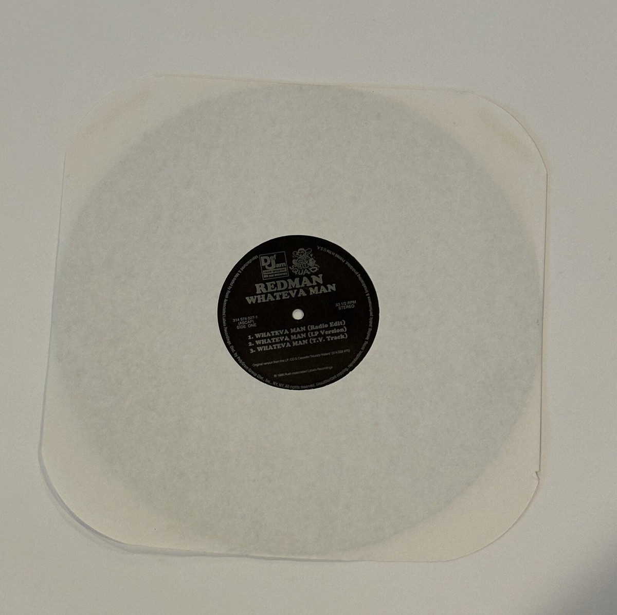 Redman - Whateva Man Original 1996 Press 12