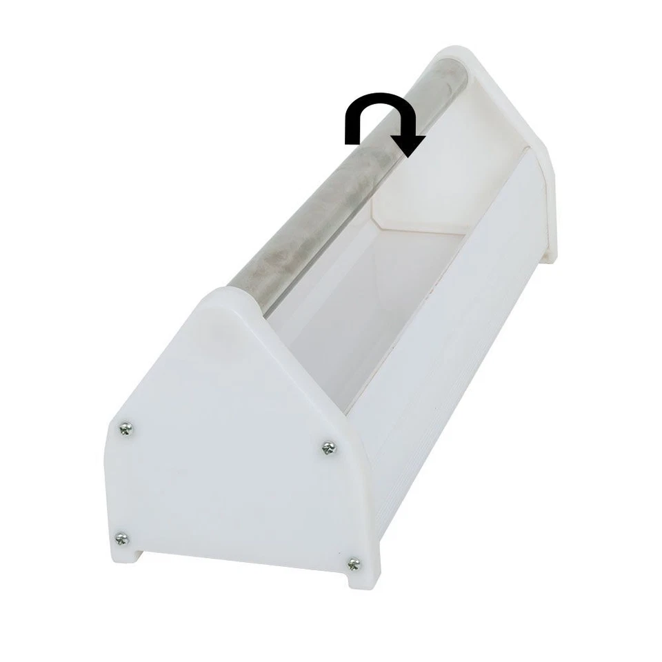 Futtertrog- Futterspender- Futtertrog für Hühner- Geflüge mit Abwehrrolle-100 cm - Bild 2 von 2