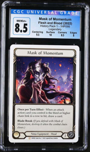 CGC 8.5 - FAB - Mask of Momentum - History Pack 1 - 1HP095 - Legendary - Picture 1 of 4
