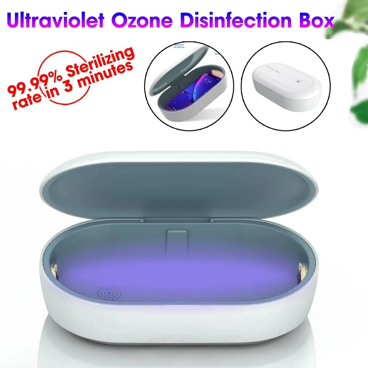 Boîte de Désinfection UV Stérilisateur pour Masque Bijoux Téléphone  Lunettes Clés - OUTAD - USB - 9W - 253,7nm - Cdiscount Electroménager