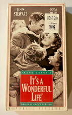 It's a Wonderful Life -1946 Frank Capra Jimmy Stewart 1993 VHS Movie - Uncut NEW