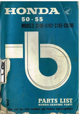 HONDA 50 & 55 (MODEL C100 C102 C105 CD105) ORIGINAL 1966 FACTORY PARTS CATALOGUE