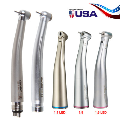 Dental High Speed Handpiece Turbine /1:5 1:1 LED Optic Electric Contra Angle