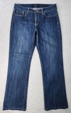 Seven7 Stretch Straight Leg Jeans Womans Size 10 32x29 Blue Denim
