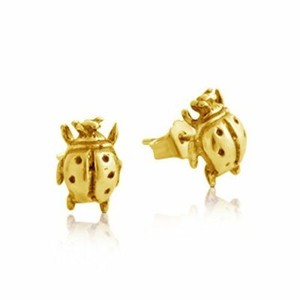 Authentic Golden Fortune Flight Tiny Ladybug Stud Talismans