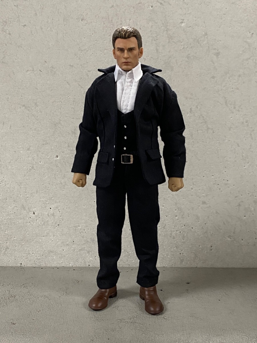 PB-SUIT-BLK: 1/12 Black Suit for 6