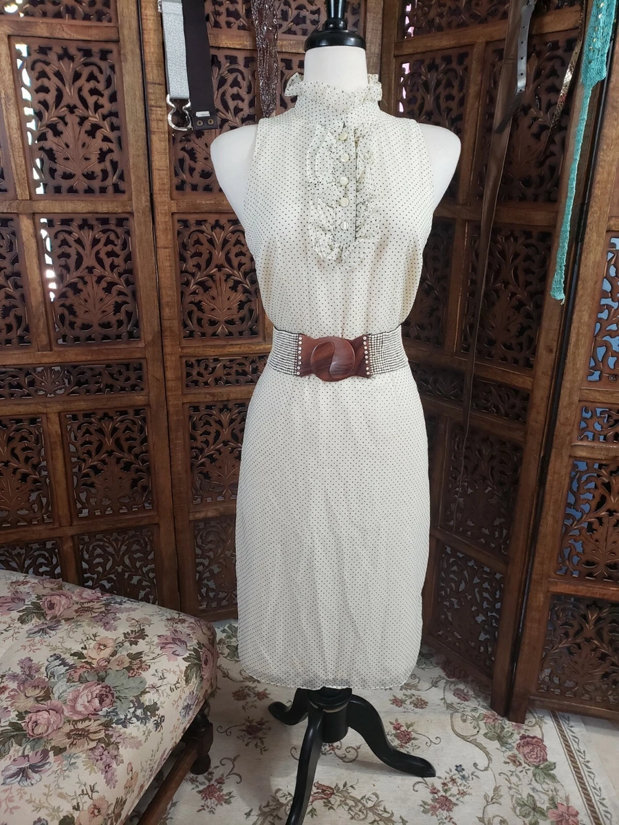 Ivory polka dot dress cheap