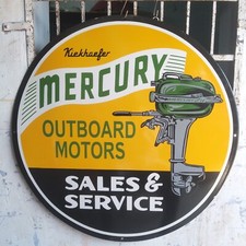 Mercury Sales And Service Porcelain Enamel Sign 30 X 30 Inches 1 Sided Mercury Sales And Service Porcelain Enamel Sign 30 X 30 Inches 1 Sided