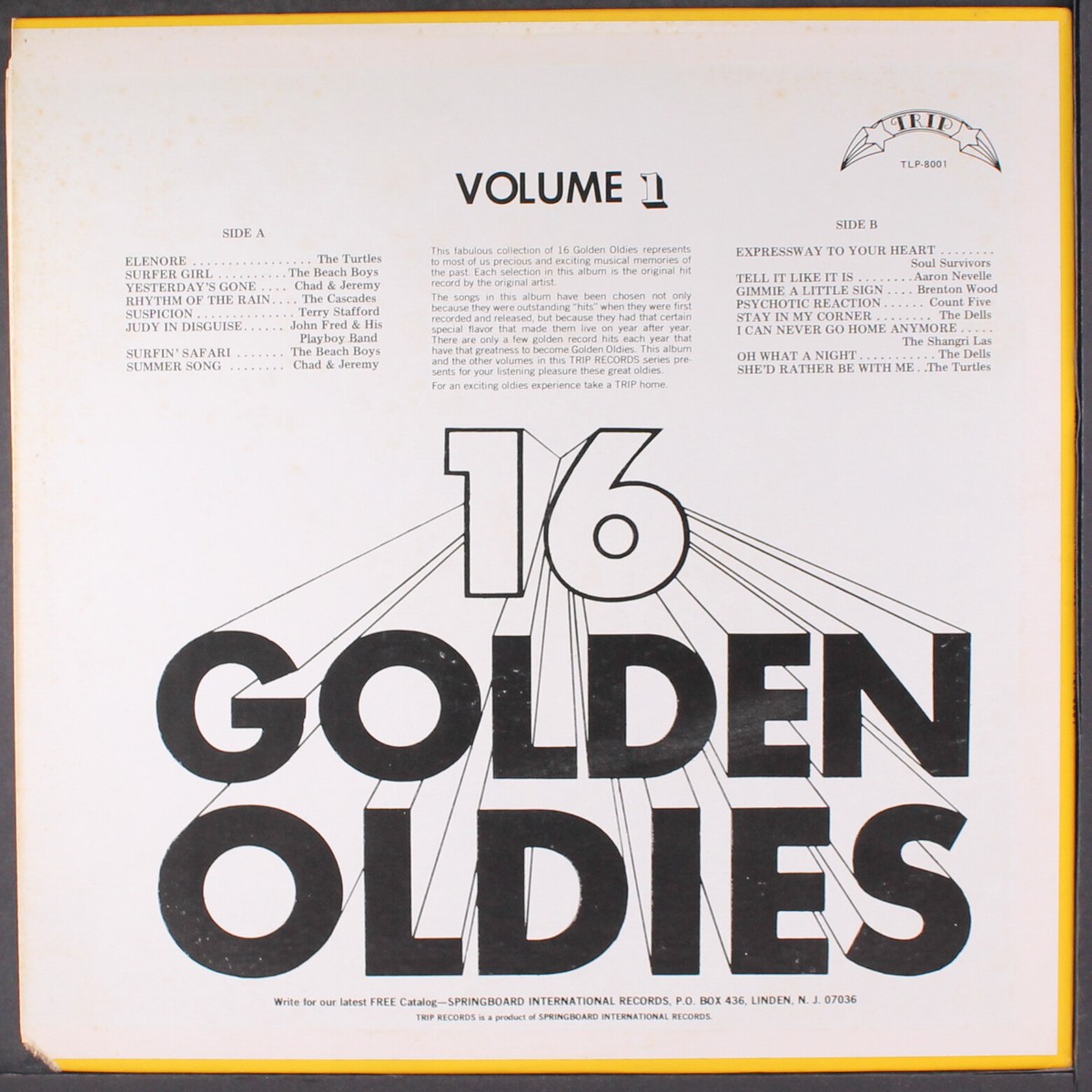 VARIOUS: 16 golden oldies, vol. 1 TRIP 12