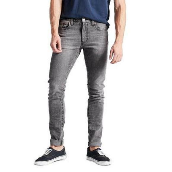 grey slim tapered jeans