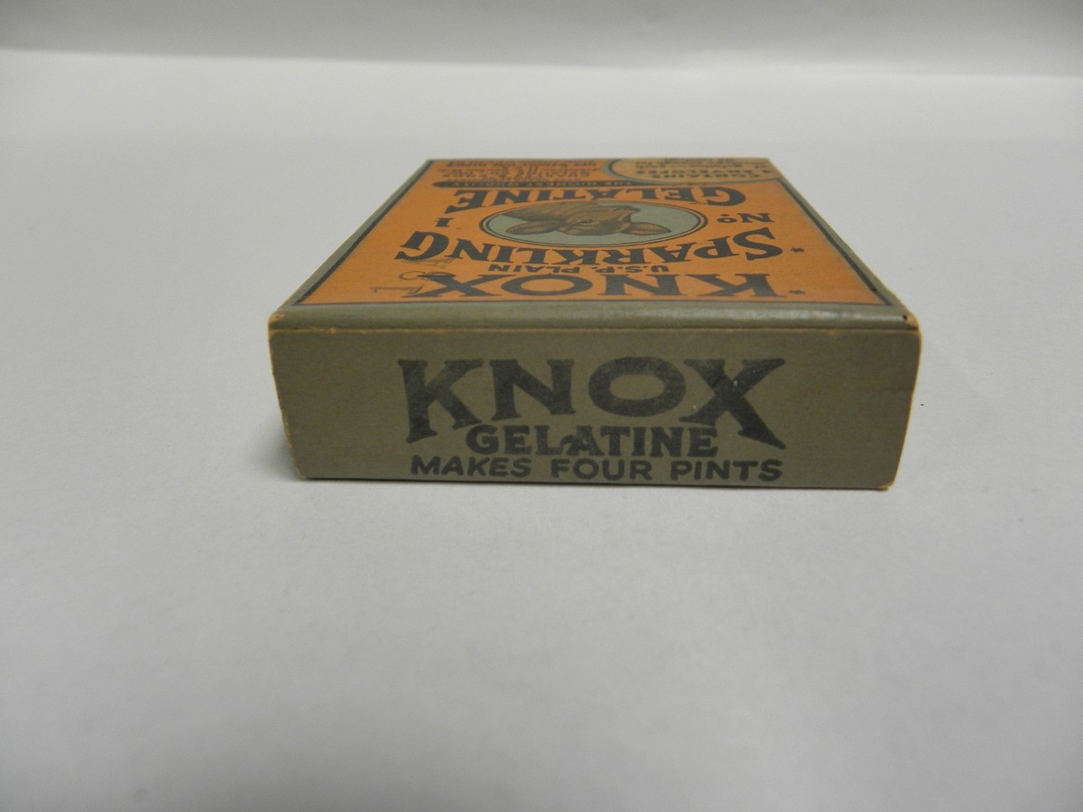SEALED Vintage Knox Sparkling Brand No. 1 Plain Gelatine Box
