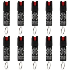 10 PACK Police Magnum pepper spray 1/2oz Keyring Defense Security Protection
