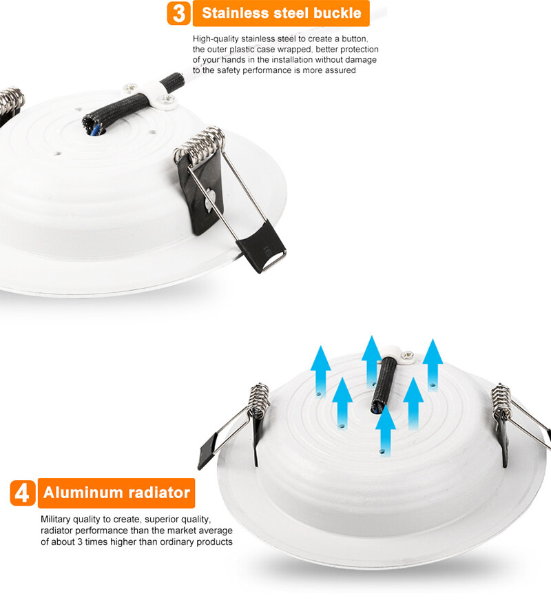 Faretto Led Da Incasso 25W Con Dispositivo Di Emergenza Tricolor Dimmerabile - Lampo SYDNEY25WEM - Foto 7